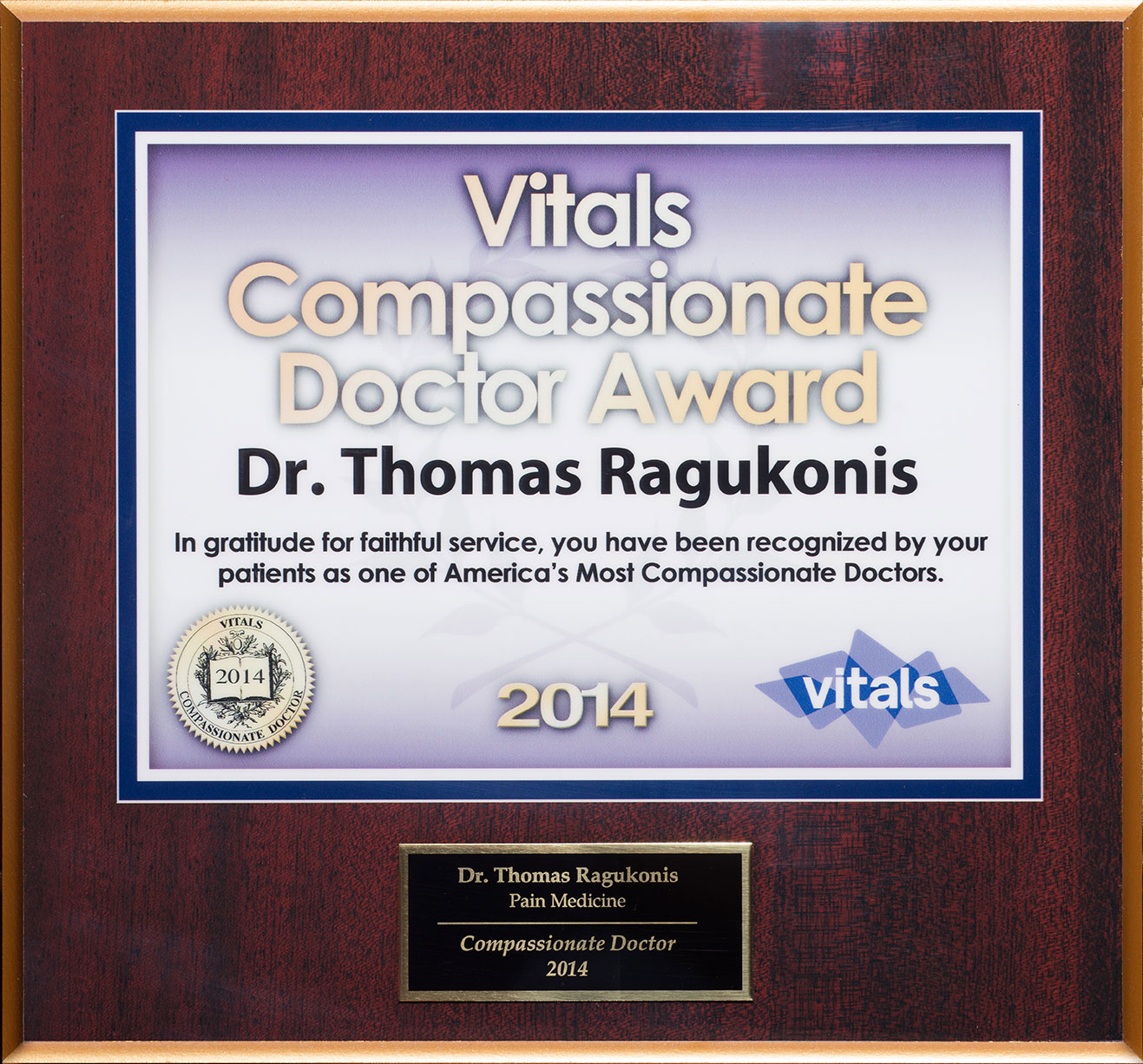 Vitals Most Compassionate Doctor 2014