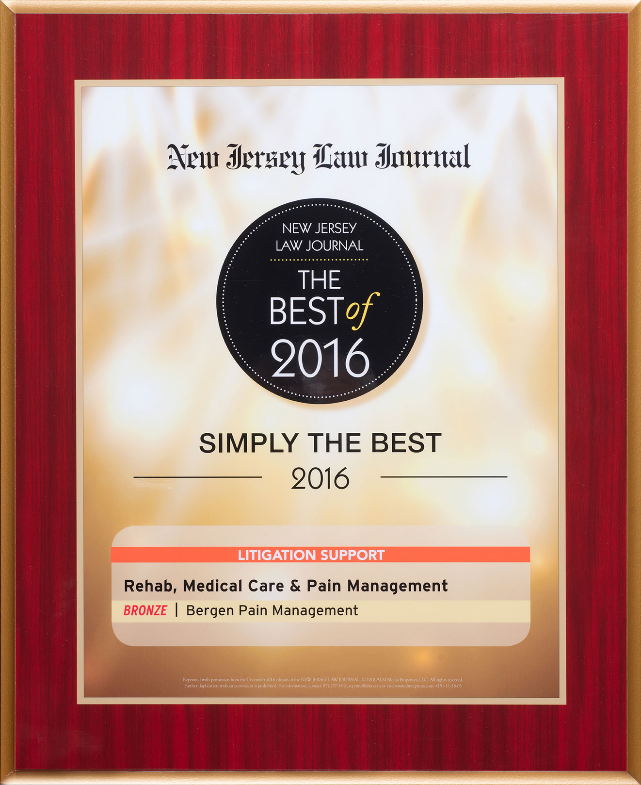 New Jersey Law Journal 2016